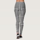 Leggings motif de fond blanc et noir géométrique chic (Dos)