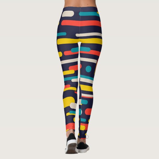 Leggings Motif de formes (Dos)
