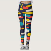 Leggings Motif de formes (Devant)