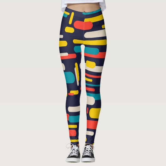 Leggings Motif de formes (Devant)