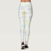 Leggings Motif de formes d'aquarelle Abstraites (Dos)