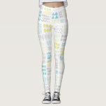 Leggings Motif de formes d'aquarelle Abstraites<br><div class="desc">Elégant et aquarelle abstrait motif géométrique.</div>
