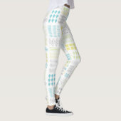 Leggings Motif de formes d'aquarelle Abstraites (Droite)