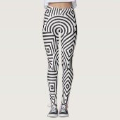 Leggings Motif de formes géométriques (Devant)
