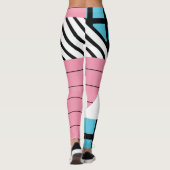 Leggings Motif de formes géométriques transparente. (Dos)
