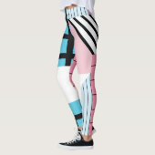 Leggings Motif de formes géométriques transparente. (Gauche)