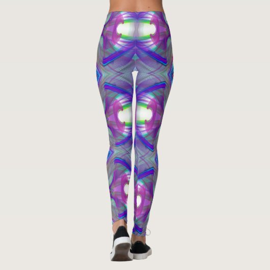 Leggings motif de fractale (Dos)