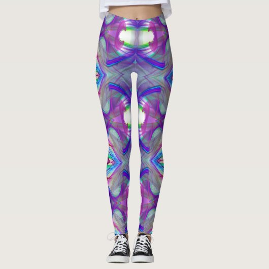 Leggings motif de fractale (Devant)
