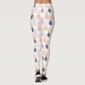 Leggings Motif de fruit d'ananas coloré d'été (Dos)