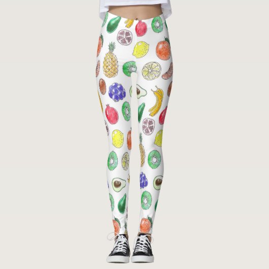 Leggings Motif de fruits (Devant)