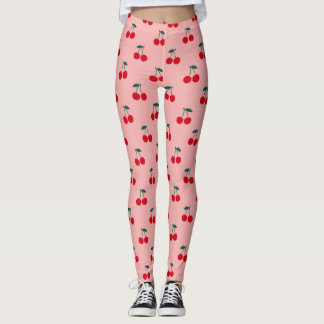 Leggings Motif de fruits de cerise