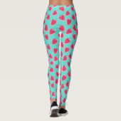 Leggings Motif de fruits de fraise cuite (Dos)