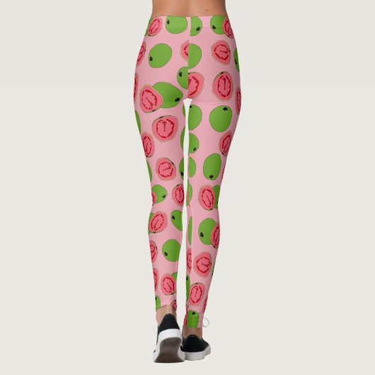 Leggings Motif de fruits de goyave (Dos)