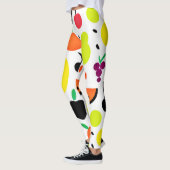 Leggings Motif de fruits de néon à lueur tropicale (Gauche)