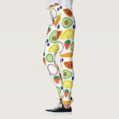 Leggings Motif de fruits et légumes modernes (Gauche)