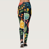 Leggings Motif de fruits frais coloré (Dos)