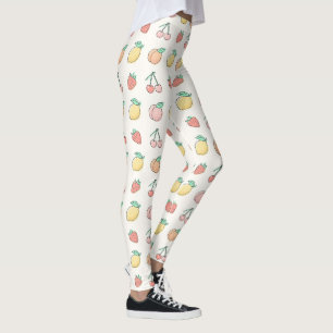 Leggings Motif de fruits mignons, esthétique estivale ludiq