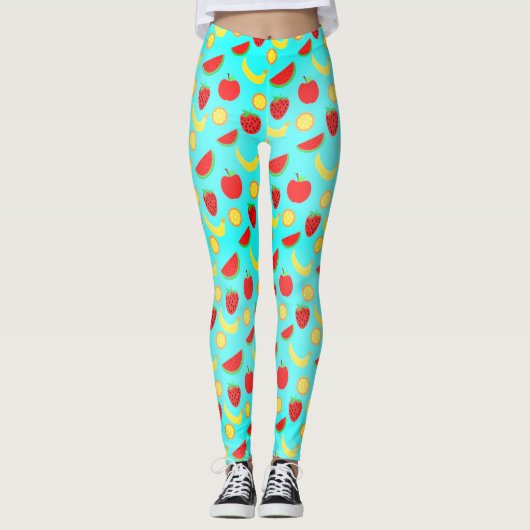 Leggings Motif de fruits sains (Devant)