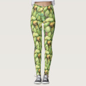 Leggings Motif de fruits tropicaux à la noix de coco (Devant)