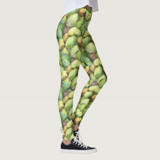 Leggings Motif de fruits tropicaux à la noix de coco