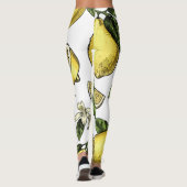 Leggings Motif de fruits tropicaux au citron (Dos)
