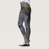 Leggings motif de géométrie moderne Abstrait (Gauche)