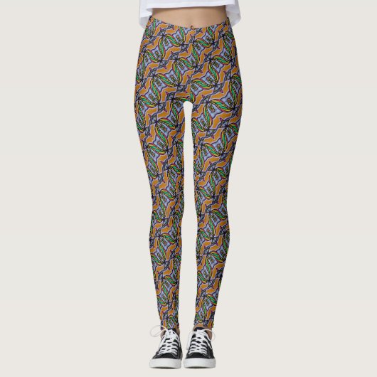 Leggings motif de graffiti Abstrait (Devant)