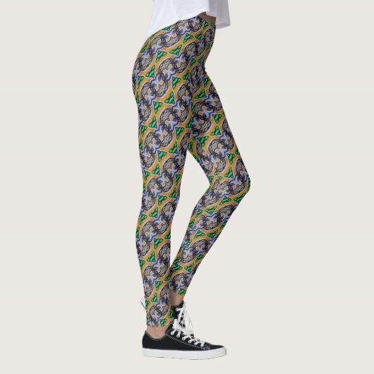 Leggings motif de graffiti Abstrait (Droite)