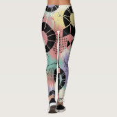 Leggings Motif de graffiti urbain coloré (10) (Dos)