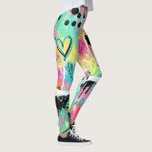 Leggings Motif de graffiti urbain coloré (7) (Droite)