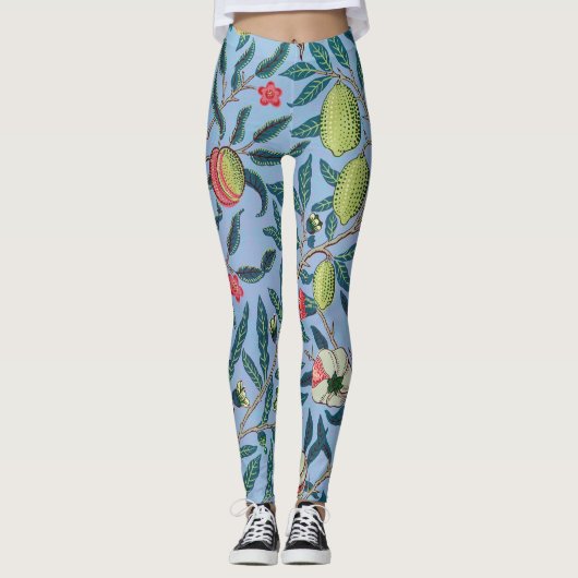 Leggings Motif de grenade par William Morris (Devant)