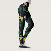 Leggings Motif de grenouilles jaunes vertes (Droite)