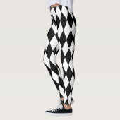 Leggings Motif de harlequin de style de mardi gras (Gauche)