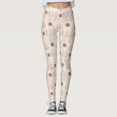 Leggings Motif de hérisson de bois mignon (Devant)