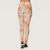 Leggings Motif de jardin à fleurs rétro (Dos)
