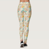 Leggings Motif de jardin fleuri coloré (Dos)