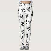 Leggings Motif de jolly roger de crâne de pirate (Devant)