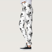 Leggings Motif de jolly roger de crâne de pirate (Gauche)