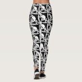 Leggings Motif de jolly roger du crâne de pirate (Dos)