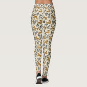 Leggings Motif de jungle léopard espiègle (Dos)