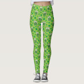 Leggings Motif de la bière verte de la Saint Patrick (Devant)