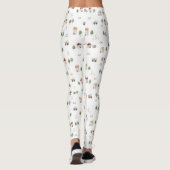 Leggings Motif de la ferme d'aquarelle (Dos)