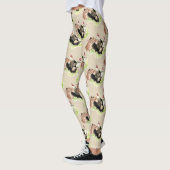 Leggings Motif de la ferme de coq de poulet amusant (Gauche)