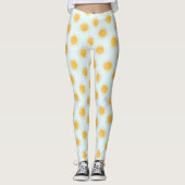 Leggings Motif de la journée du Doodle Sunshine (Devant)