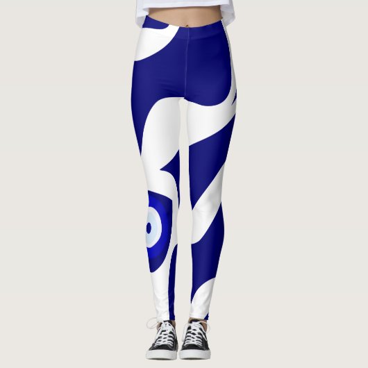 Leggings Motif de la lave de l'oeil maléfique (Devant)