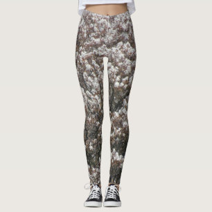 Leggings Motif de la levée de fleurs