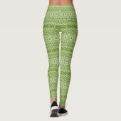 Leggings Motif de la nature Mandala vert (Dos)