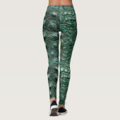 Leggings Motif de la peau de crocodile (Dos)