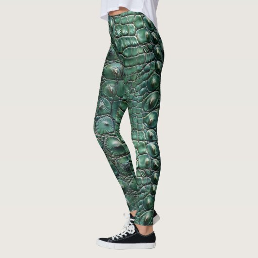 Leggings Motif de la peau de crocodile (Gauche)