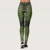 Leggings Motif de la peau du crocodile Reptilien (Dos)